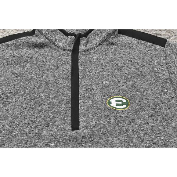 Antigua Men's Gray Pullover Sweater 2XL Polyester Quarter Zip Fleece St. Edwards - Picture 3 of 9